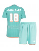 Inter Miami Jordi Alba #18 Tredjedraktsett Barn 2024-25 Korte ermer (+ bukser)